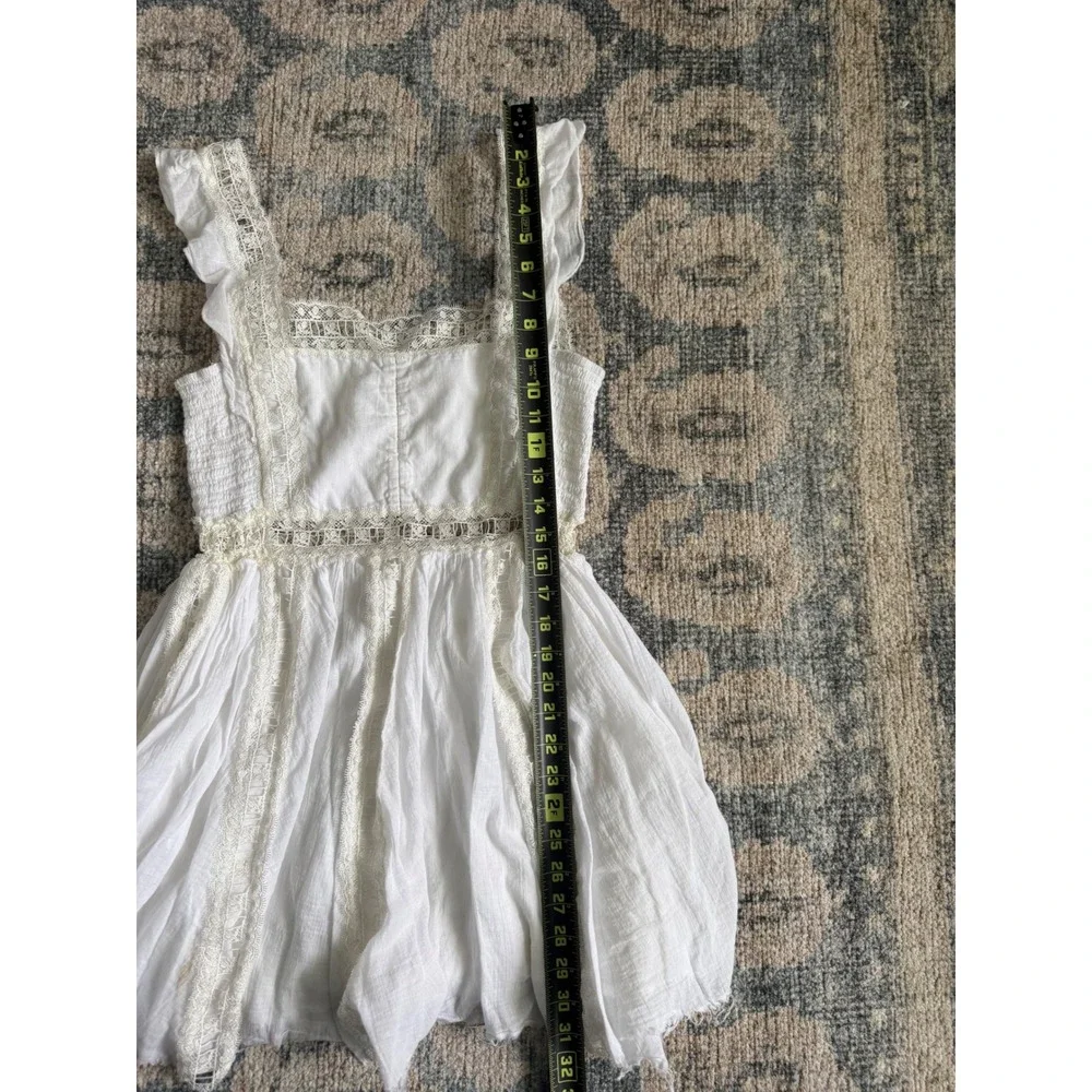 Free People Verona Dress in Ivory Size Medium Excellent Condition